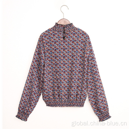 Girls Fashion Cothing Girls High Quality Printed woven top Supplier